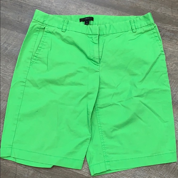 J. Crew Pants - J. Crew Bermuda Green Shorts